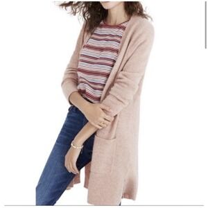 Madewell Long  Open Front Duster Kent Cardigan wool alpaca size XS‎